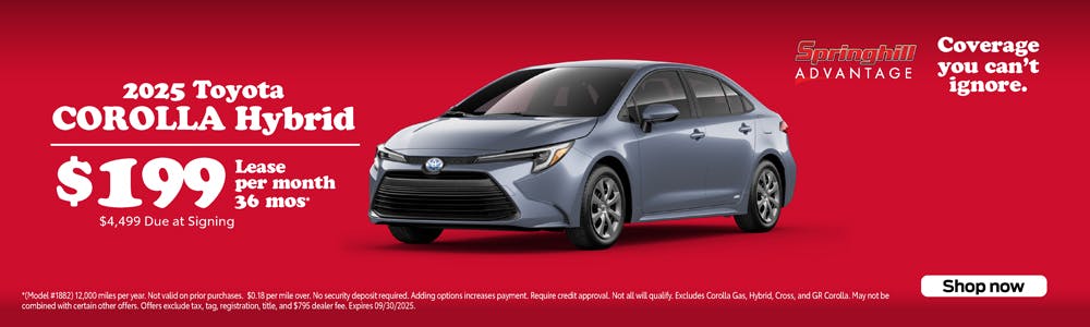 2025 Corolla Hybrid SRP | Springhill Toyota