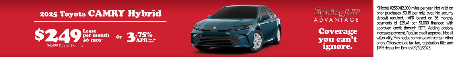 2025 Camry SRP
