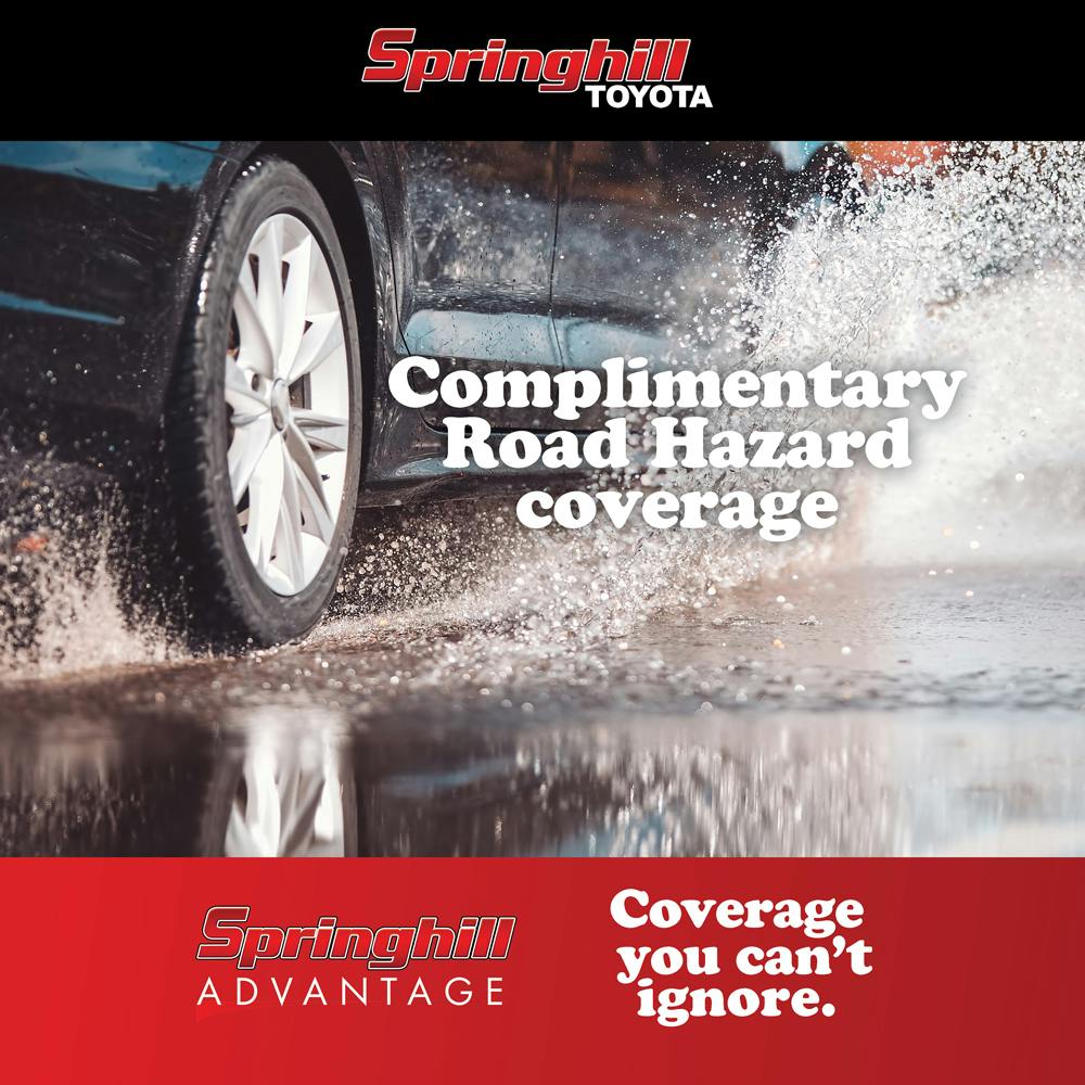 Complimentary Road Hazard Coverage | Springhill Toyota