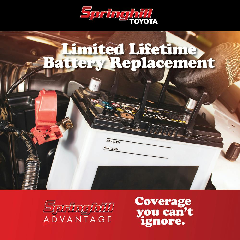 Limited Lifetime Battery Replacement | Springhill Toyota