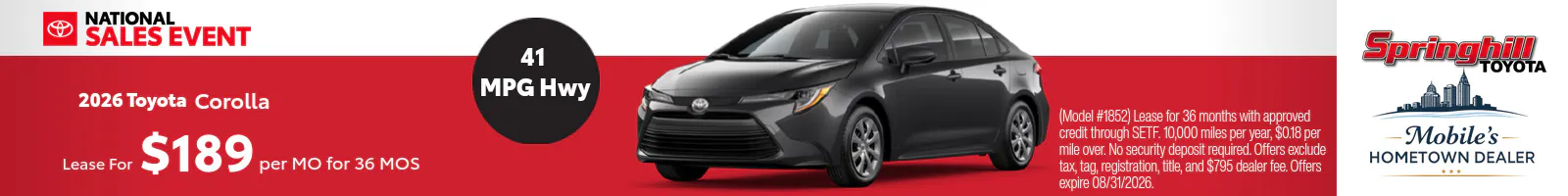 2026 Toyota Corolla