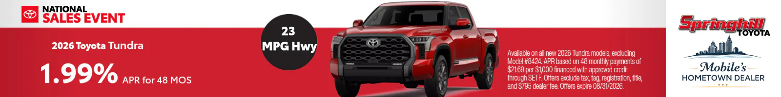 2026 Toyota Tundra