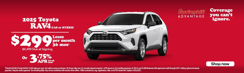 2025 RAV4 SRP | Springhill Toyota