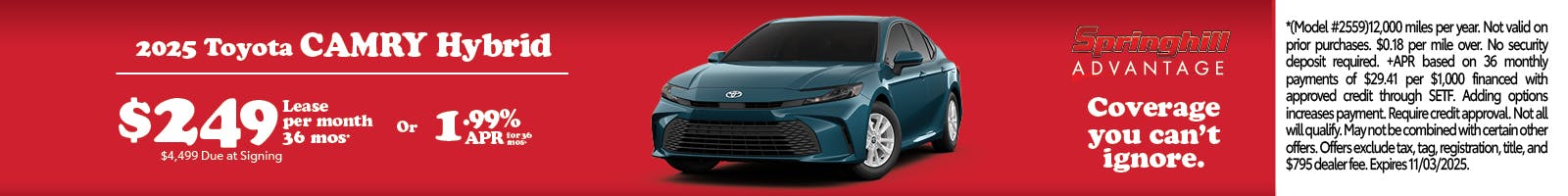 2025 Camry SRP