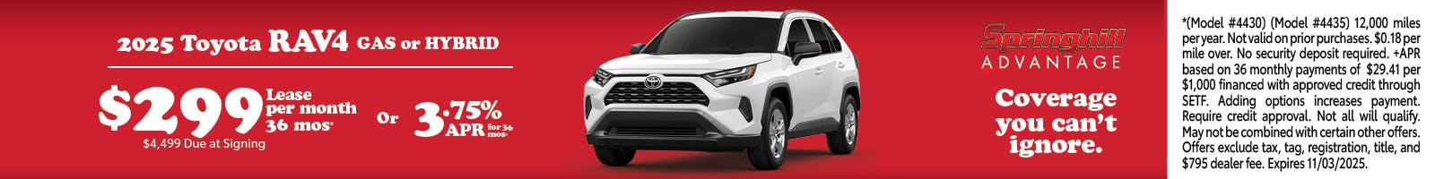 2025 RAV4 SRP