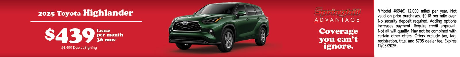 2025 Highlander SRP