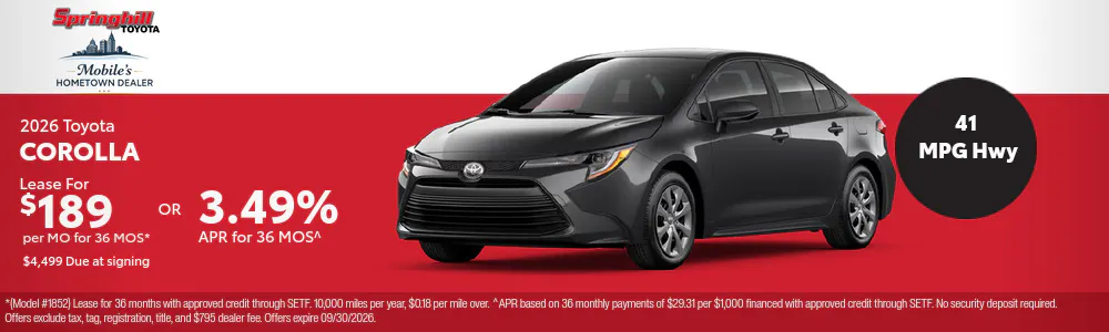 2026 Toyota Corolla | Springhill Toyota