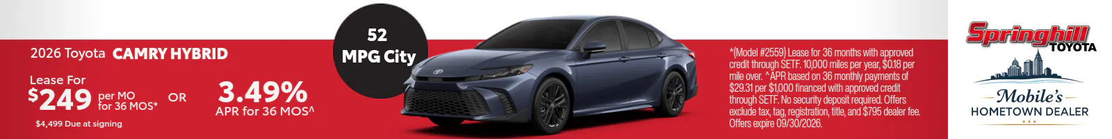 2026 Toyota Camry Hybrid