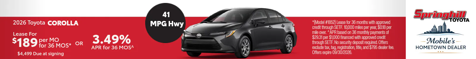 2026 Toyota Corolla