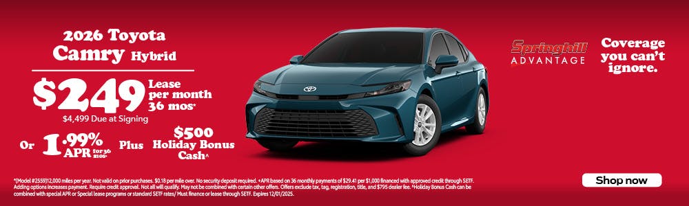 2026 Camry SRP | Springhill Toyota