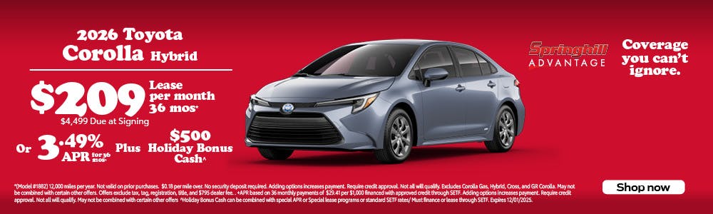2026 Corolla Hybrid SRP | Springhill Toyota