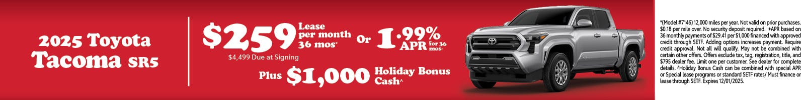 2025 Tacoma SR5 SRP