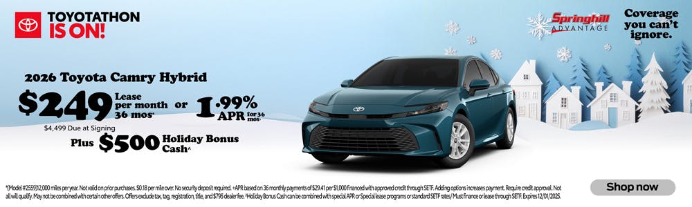 2026 Camry SRP | Springhill Toyota
