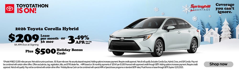2026 Corolla Hybrid SRP | Springhill Toyota