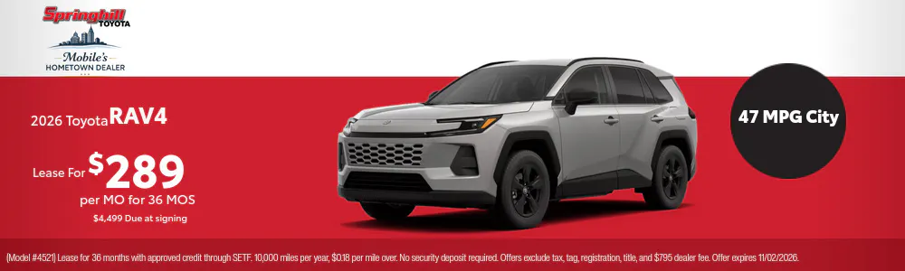 2026 October Toyota RAV4 | Springhill Toyota