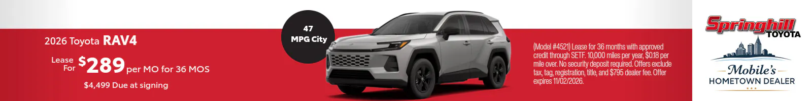 2026 October Toyota RAV4