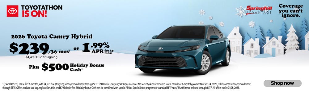 2026 Camry SRP | Springhill Toyota