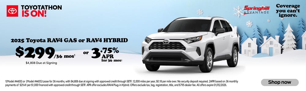 2025 RAV4 SRP | Springhill Toyota