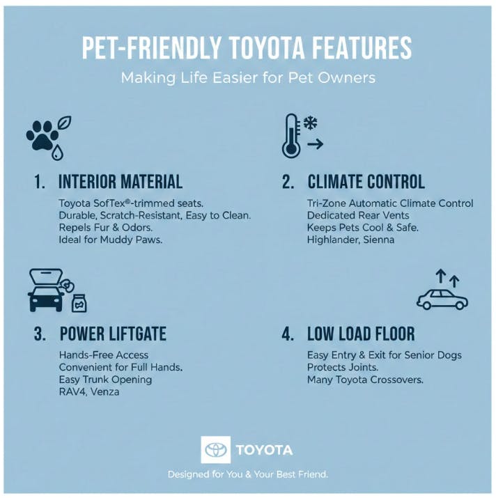 toyota pet friendly vehicles