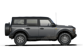 A Ford Bronco with large tires for off-roading