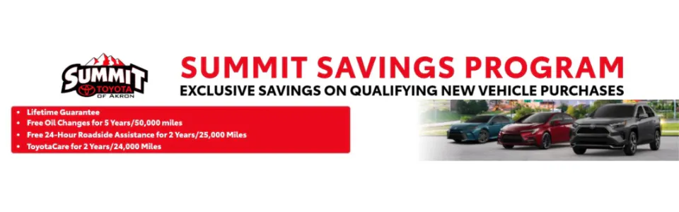 Summit Savings Program | Summit Toyota of Akron