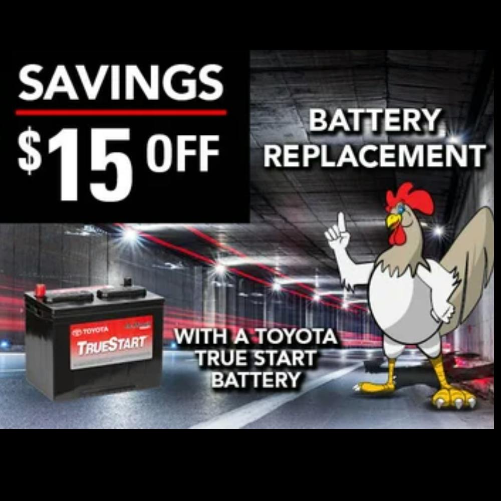 $15 Off Battery Replacement | Sunrise Toyota North