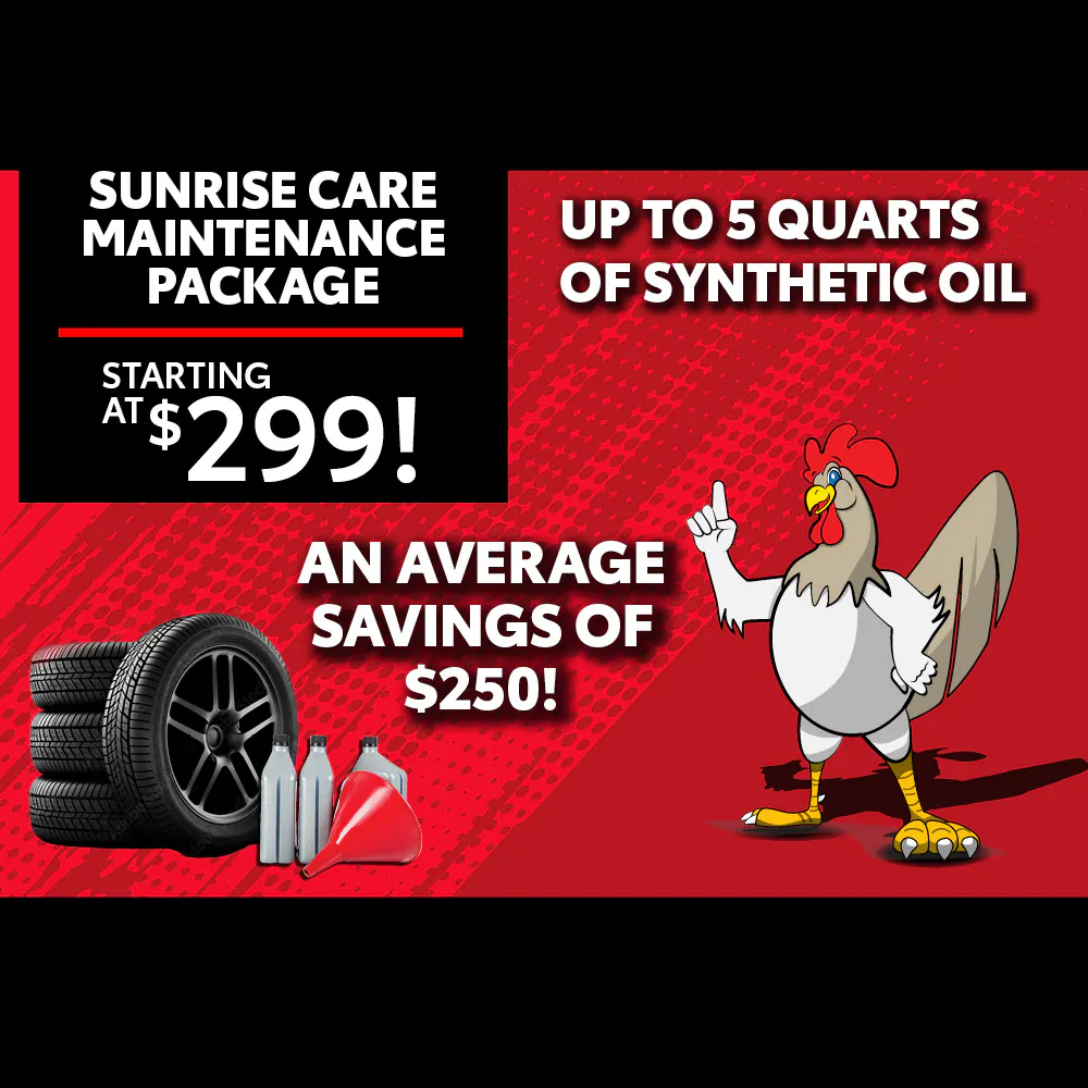 Sunrise Care Maintenance Package Starting at $299 | Sunrise Toyota