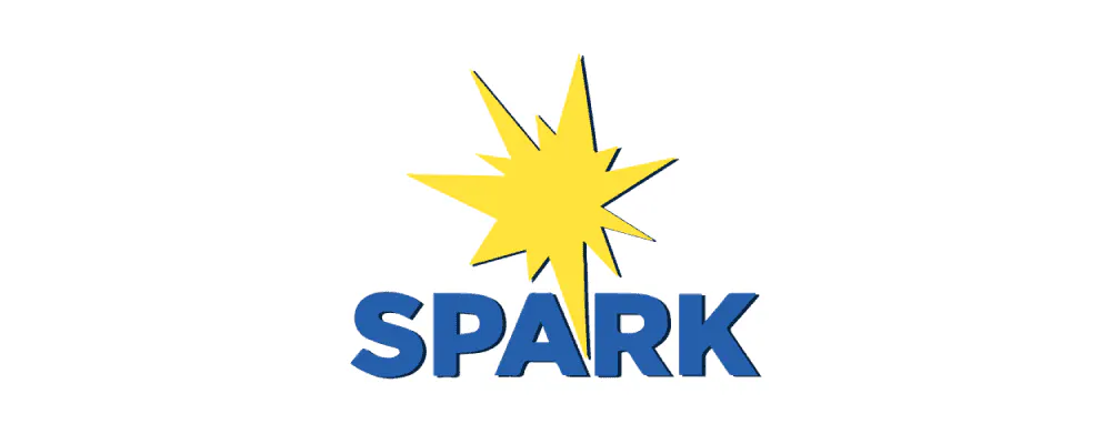Spark logo yellow and blue