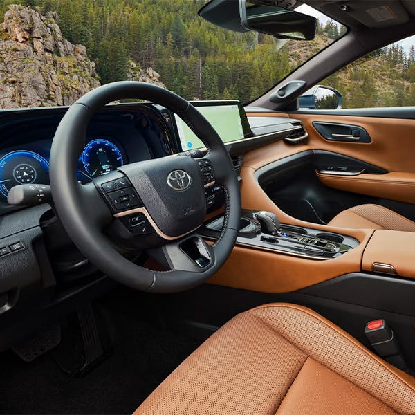 Limited interior shown in Saddle Tan leather trim. Prototype shown with options.