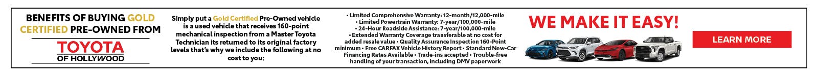 Certified Pre-Owned | Toyota of Hollywood