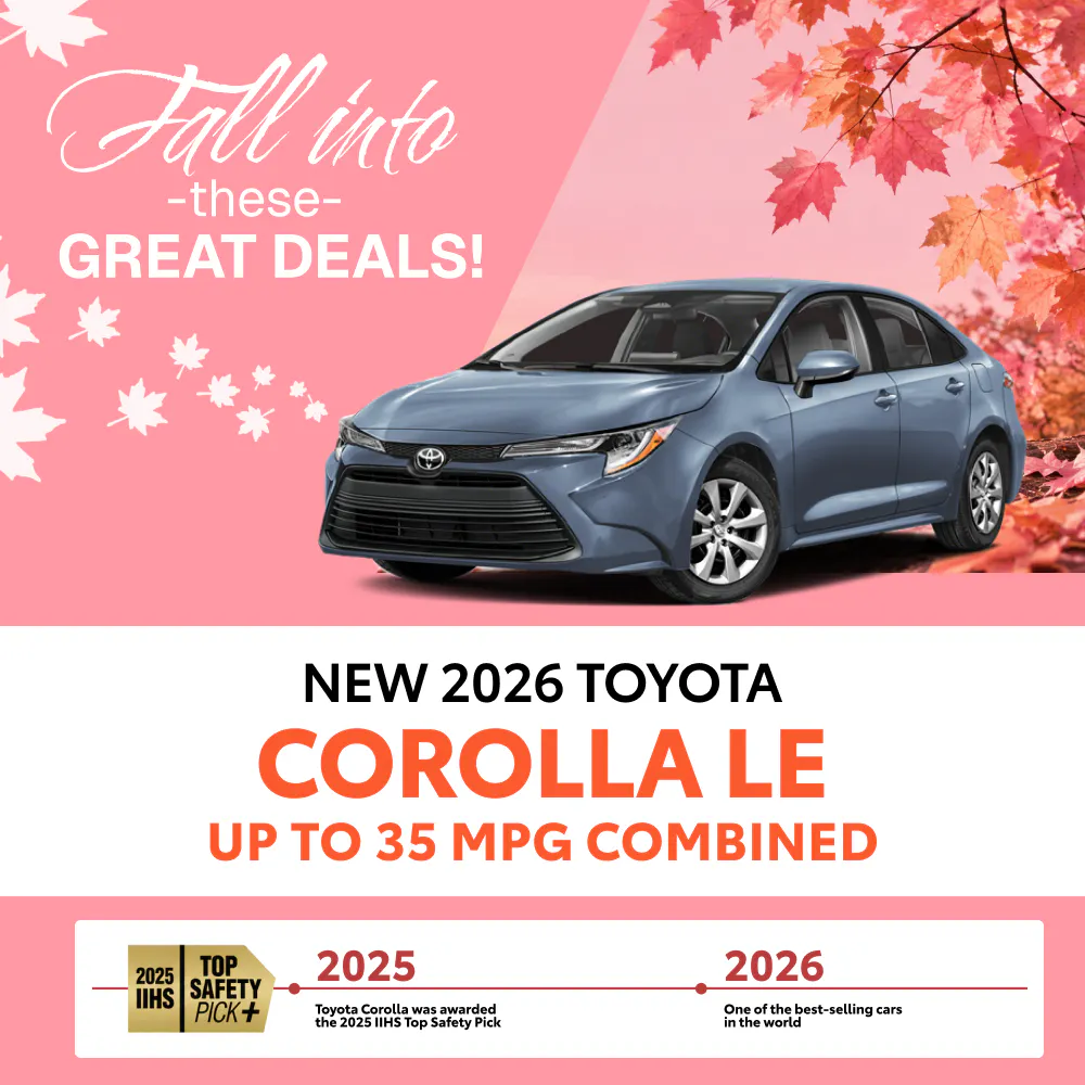 New 2026 Toyota Corolla LE | Toyota of Hollywood