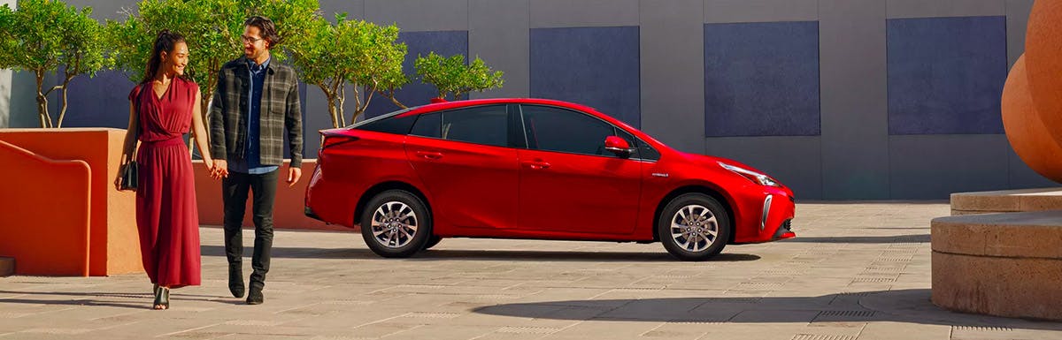 Toyota Prius parked on street