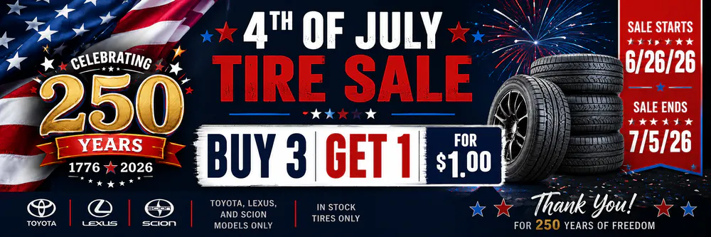 4th of July Tire Sale | Toyota of Hollywood