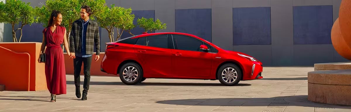 Toyota Prius parked on street
