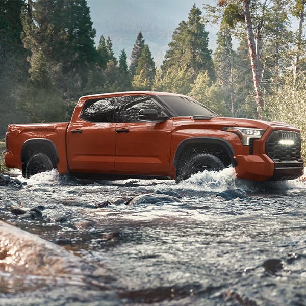 2024 Toyota Tundra TRD Pro CrewMax shown in Terra. Prototype shown with options.