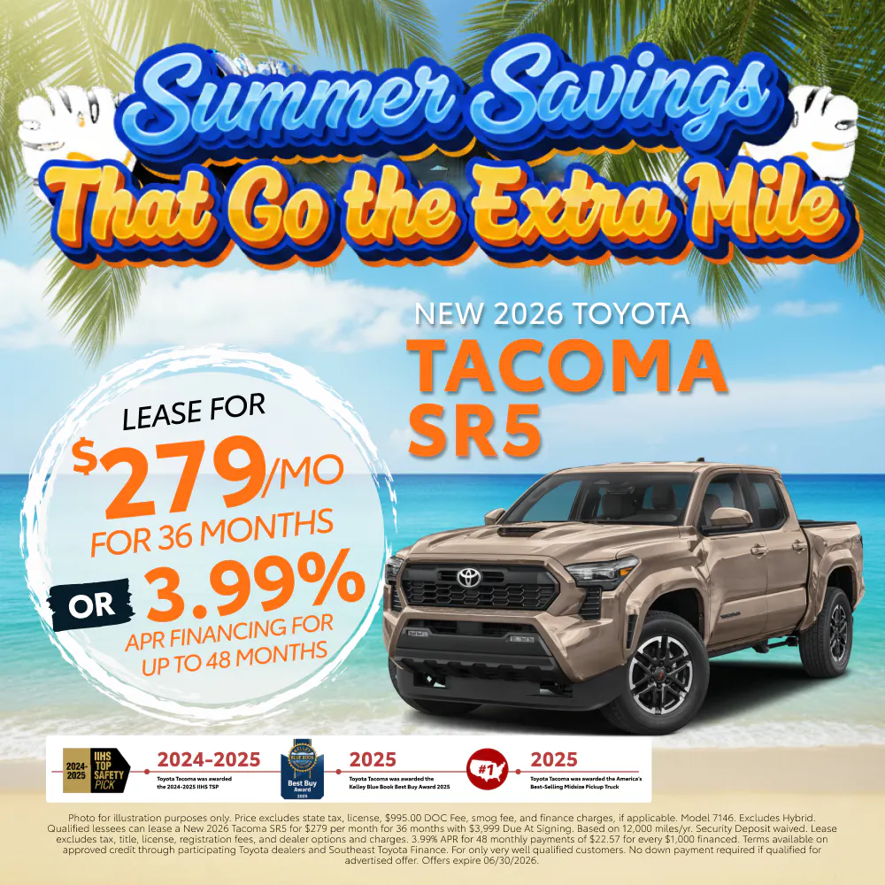 New 2026 Toyota Tacoma SR5 |  Toyota of Montgomery
