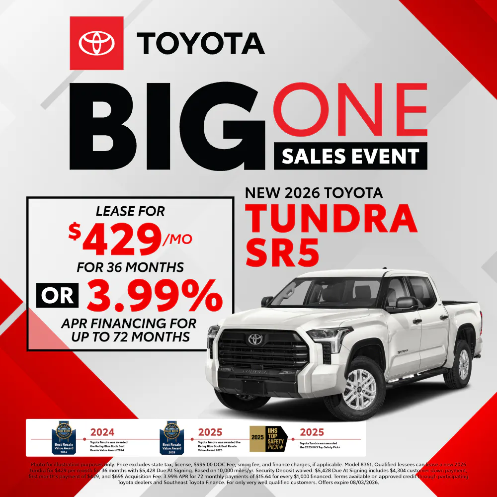 New 2026 Toyota Tundra SR5 |  Toyota of Montgomery