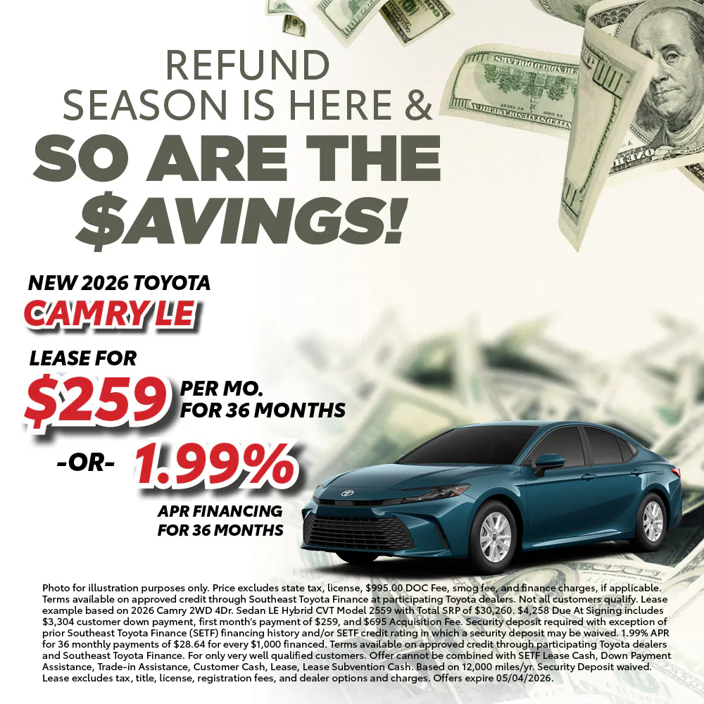 New 2026 Toyota Camry LE |  Toyota of Montgomery