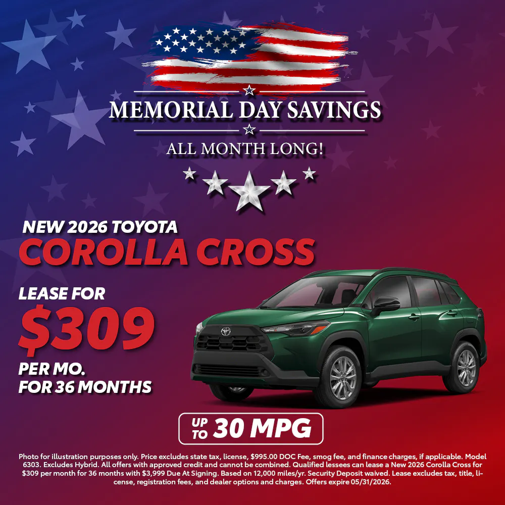 New 2026 Toyota Corolla Cross |  Toyota of Montgomery