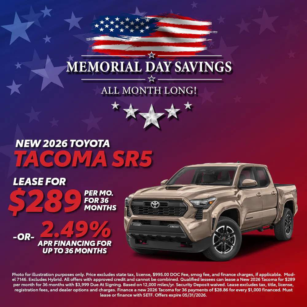 New 2026 Toyota Tacoma SR5 |  Toyota of Montgomery