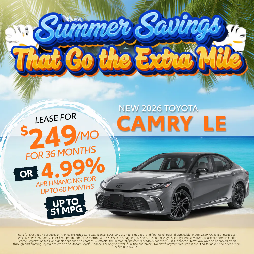 New 2026 Toyota Camry LE |  Toyota of Montgomery