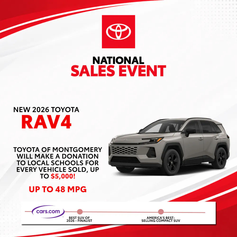 New 2026 Toyota RAV4 |  Toyota of Montgomery
