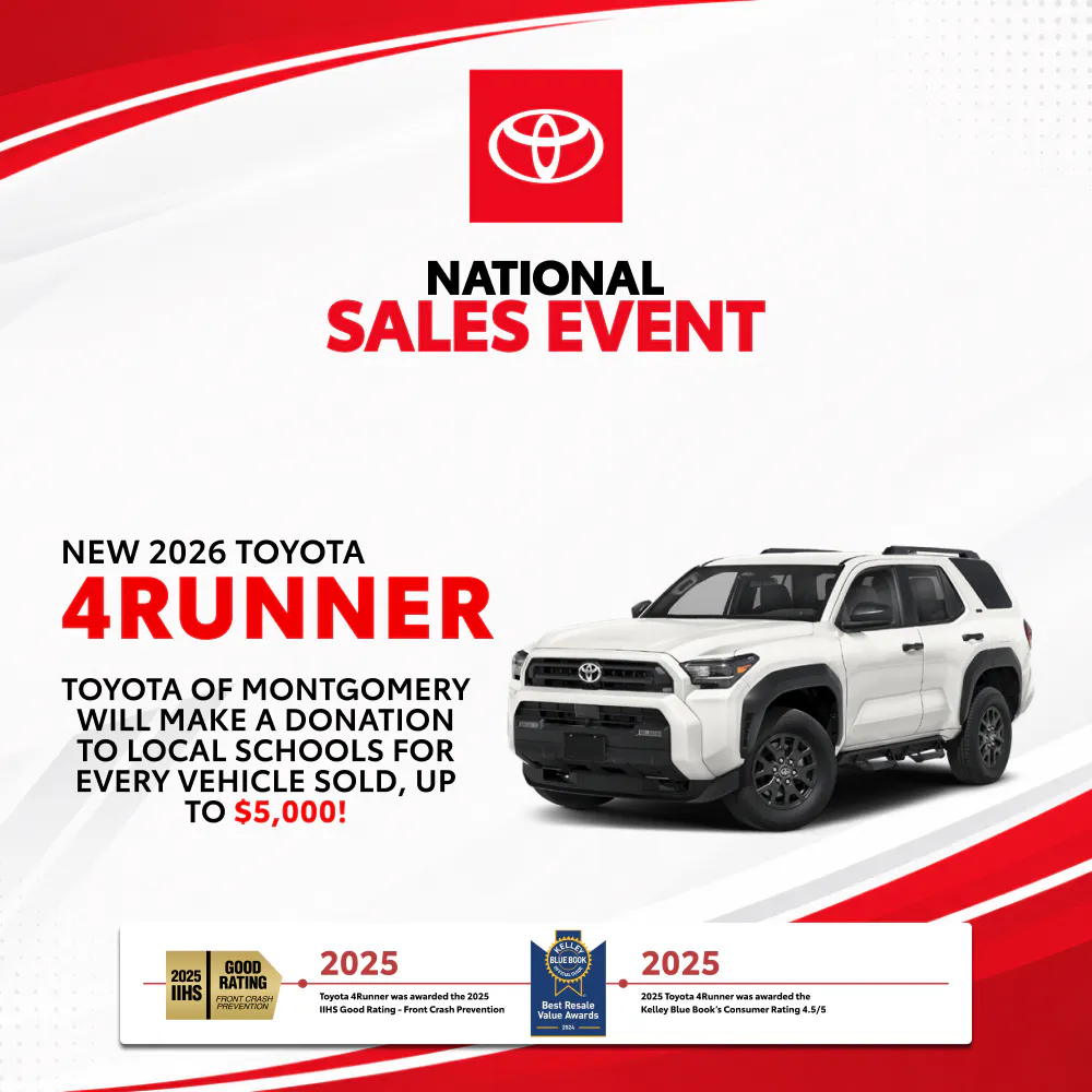 New 2026 Toyota 4Runner |  Toyota of Montgomery