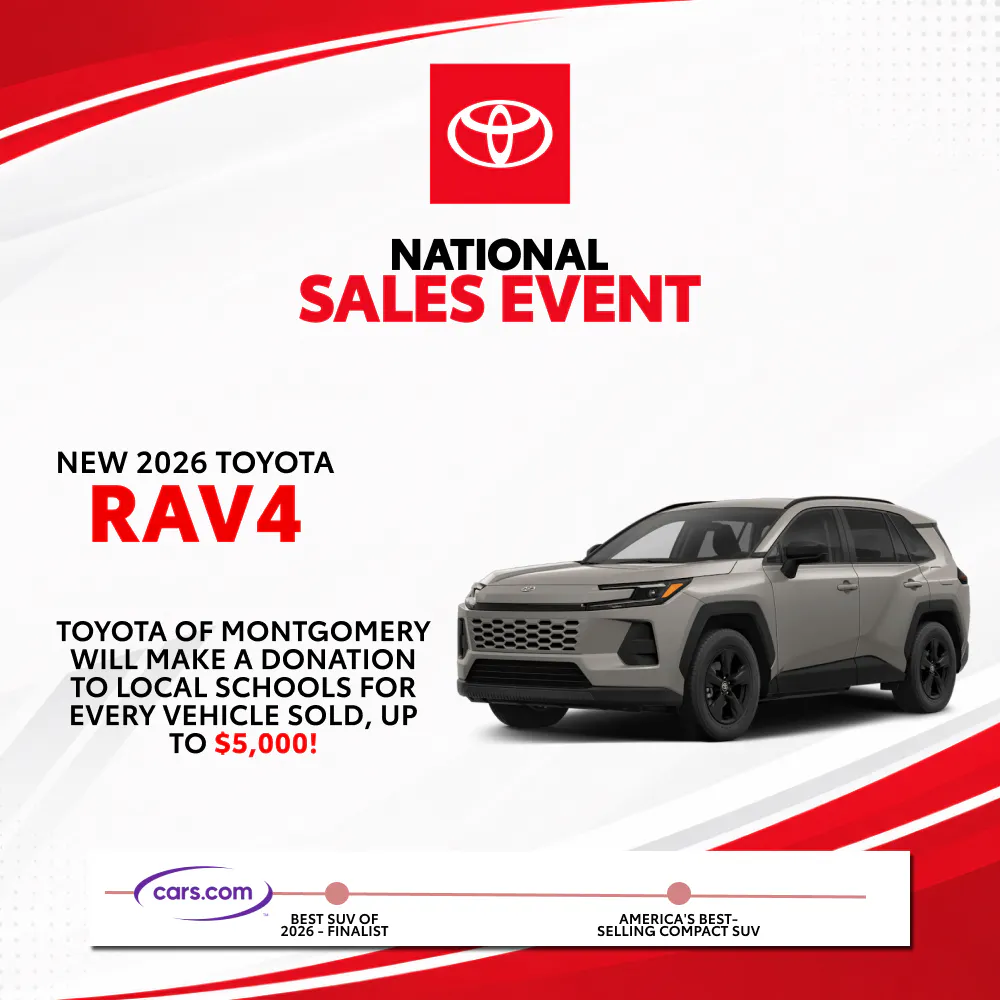 New 2026 Toyota RAV4 |  Toyota of Montgomery