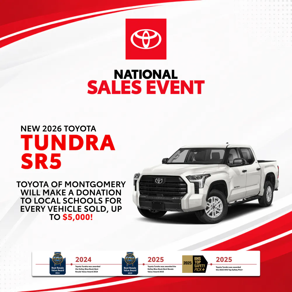 New 2026 Toyota Tundra SR5 |  Toyota of Montgomery