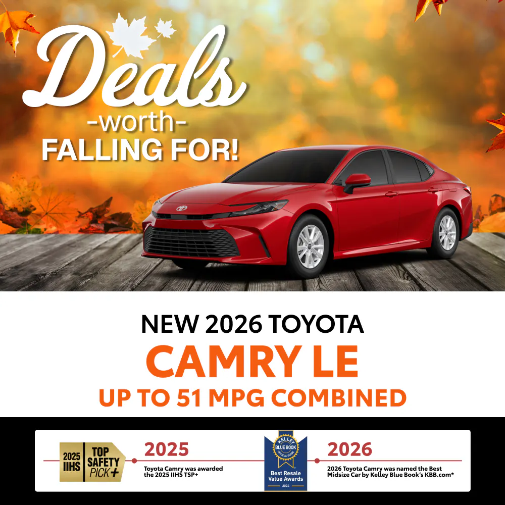 New 2026 Toyota Camry LE |  Toyota of Montgomery
