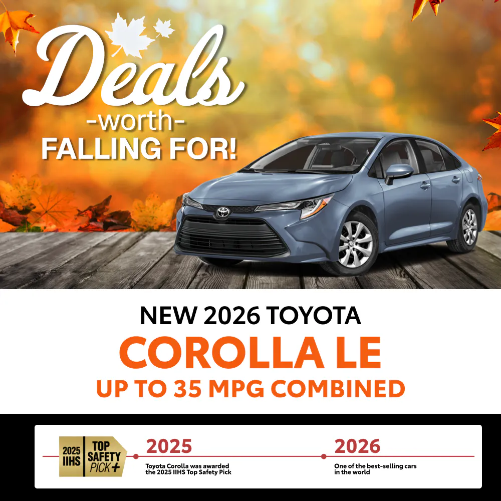 New 2026 Toyota Corolla LE |  Toyota of Montgomery