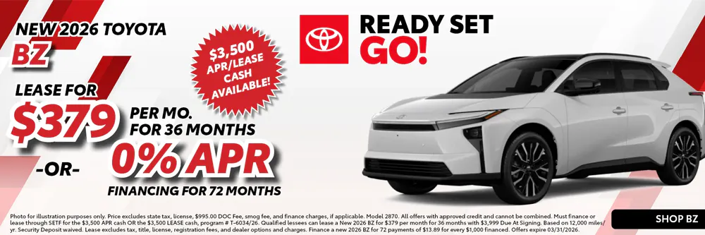 New 2026 Toyota BZ |  Toyota of Montgomery