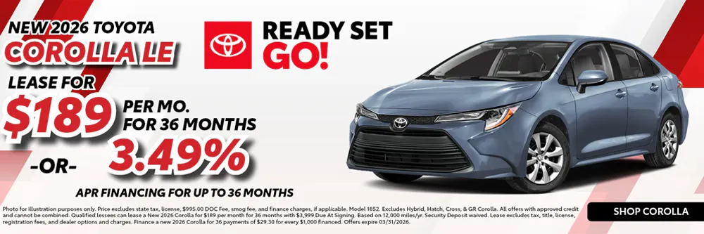 New 2026 Toyota Corolla LE |  Toyota of Montgomery