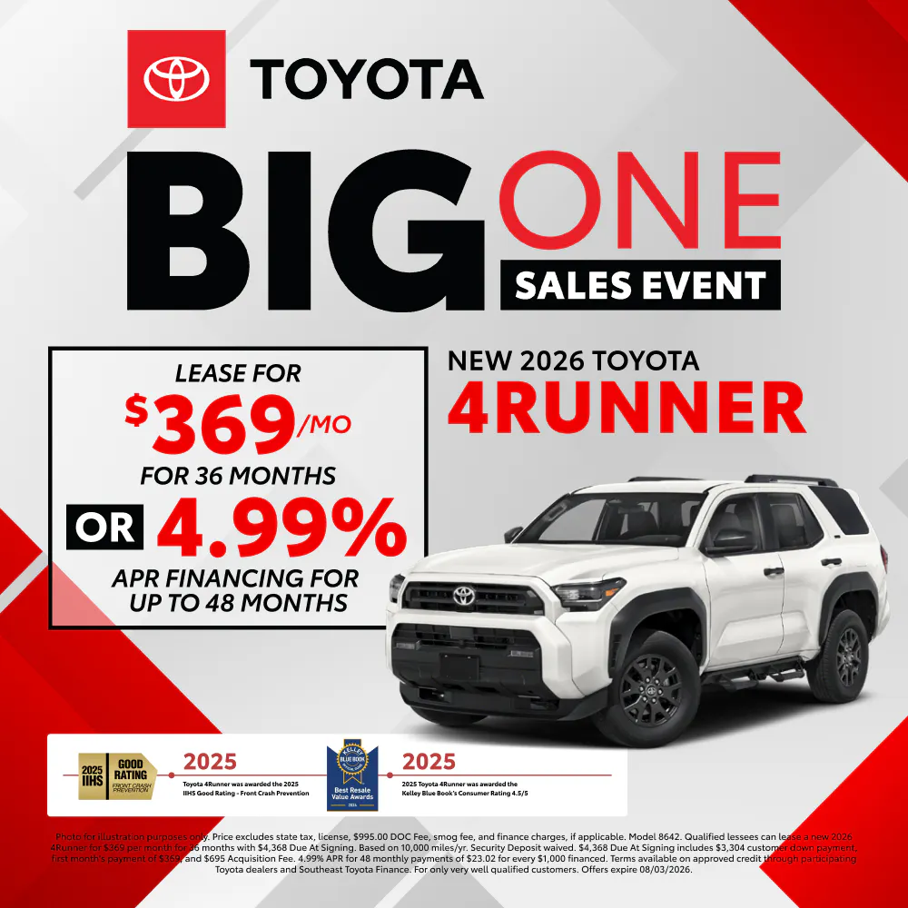 New 2026 Toyota 4Runner |  Toyota of Montgomery